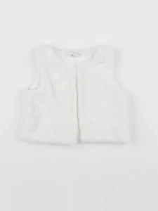 Vertbaudet - gilet blanc - 6 mois