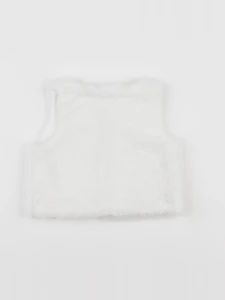 Vertbaudet - gilet blanc - 6 mois