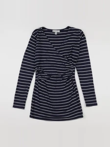 Envie de fraise - tee-shirt allaitement bleu, blanc - 36 à 38