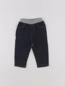 Boutchou - jegging doublé bleu - 9 mois