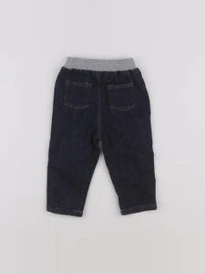 Boutchou - jegging doublé bleu - 9 mois