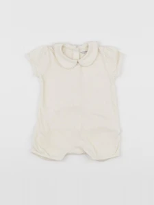Vertbaudet - combinaison beige - 6 mois