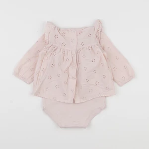 Vertbaudet - body blouse rose - 12 mois