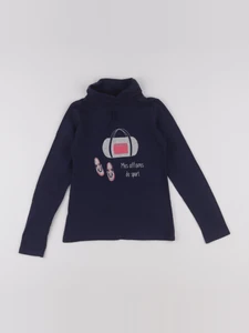 Vertbaudet - sous-pull bleu - 8 ans