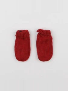 Vertbaudet - moufles rouge - 3/6 mois