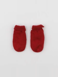 Vertbaudet - moufles rouge - 3/6 mois
