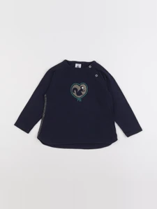 Petit Bateau - tee-shirt bleu - 18 mois