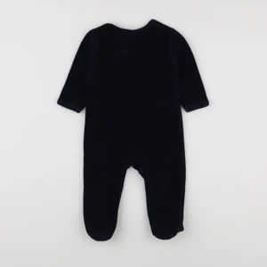 Vertbaudet - pyjama velours bleu - 9 mois