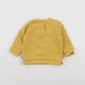Vertbaudet - sweat jaune - 9 mois