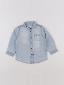 Vertbaudet - chemise bleu - 24 mois