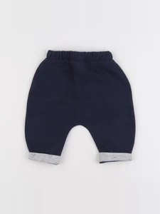 Vertbaudet - sarouel doublé bleu - 3 mois