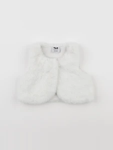 Tape à l'oeil - gilet blanc - 3 mois