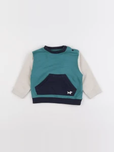 Boutchou - sweat beige, vert - 9 mois