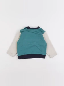 Boutchou - sweat beige, vert - 9 mois
