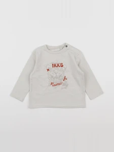 IKKS - tee-shirt beige - 12 mois