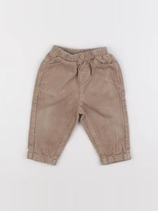 Vertbaudet - pantalon marron - 9 mois