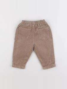 Vertbaudet - pantalon marron - 9 mois