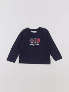 Cadet Rousselle - tee-shirt bleu - 12 mois