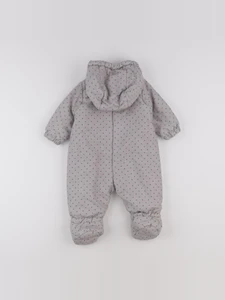 Petit Bateau - combi-pilote gris - 6 mois