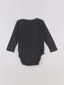 H&M - body gris - 9/12 mois