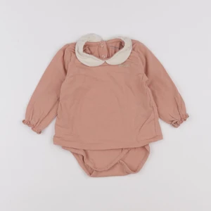 Vertbaudet - body tee-shirt rose - 12 mois