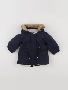 Vertbaudet - manteau bleu - 9 mois