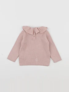 Vertbaudet - pull rose - 6 mois