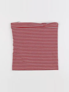 Vertbaudet - tour de cou rouge, gris - 6 ans