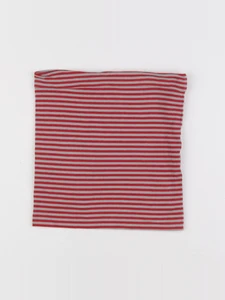 Vertbaudet - tour de cou rouge, gris - 6 ans