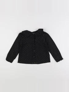 Vertbaudet - blouse noir, or - 4 ans