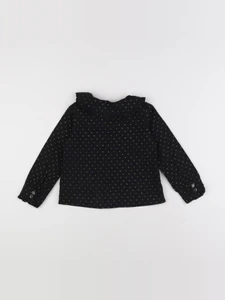 Vertbaudet - blouse noir, or - 4 ans