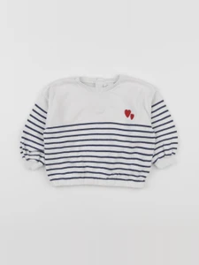 Vertbaudet - pull bleu - 12 mois