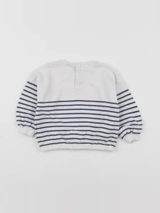 Vertbaudet - pull bleu - 12 mois