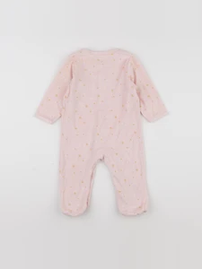 Vertbaudet - pyjama velours rose - 12 mois