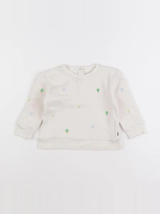 Oeuf NYC - sweat blanc - 12/18 mois