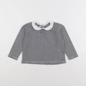 Petit Bateau - tee-shirt bleu, blanc - 36 mois