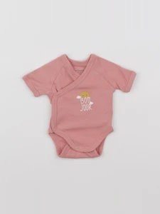 Vertbaudet - body rose - 0 mois