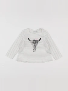 IKKS - tee-shirt beige - 2 ans