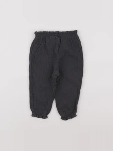 H&M - pantalon gris - 9/12 mois