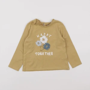 Vertbaudet - tee-shirt jaune - 2 ans