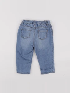 H&M - jean bleu - 9/12 mois