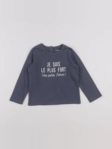 Vertbaudet - tee-shirt gris - 24 mois
