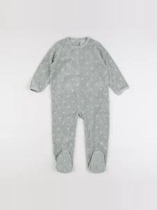 Vertbaudet - pyjama velours vert - 3 ans