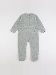 Vertbaudet - pyjama velours vert - 3 ans