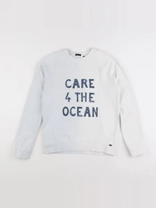 IKKS - sweat blanc - 10 ans