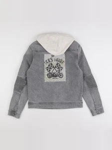 IKKS - veste imprimé au dos gris - 14 ans