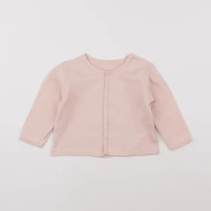 Vertbaudet - gilet rose - 12 mois
