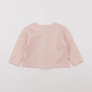 Vertbaudet - gilet rose - 12 mois