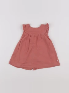 Petit Bateau - robe rose - 6 mois
