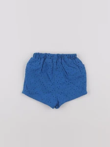 Petit Bateau - short bleu - 6 mois